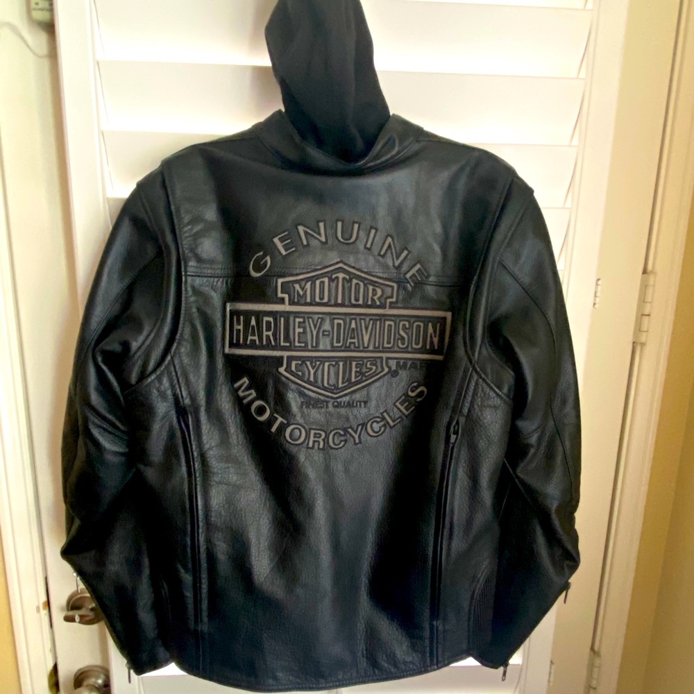 Harley Davidson Road Warrior M Leather Jacket EUC